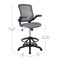 Emma and Oliver Mid-Back Mesh Ergonomic Drafting Chair with Foot Ring and Flip-Up Arms